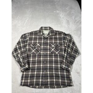 Vintage Pennys Towncraft Plus Flannel Shirt Size Medium Wool Nylon MADE IN JAPAN